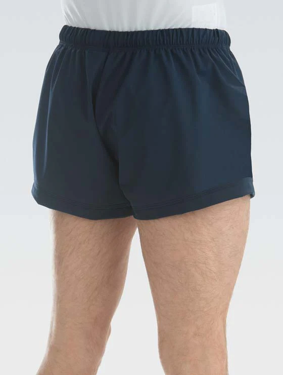 Men's Nylon/Spandex Gymnastics Shorts Navy