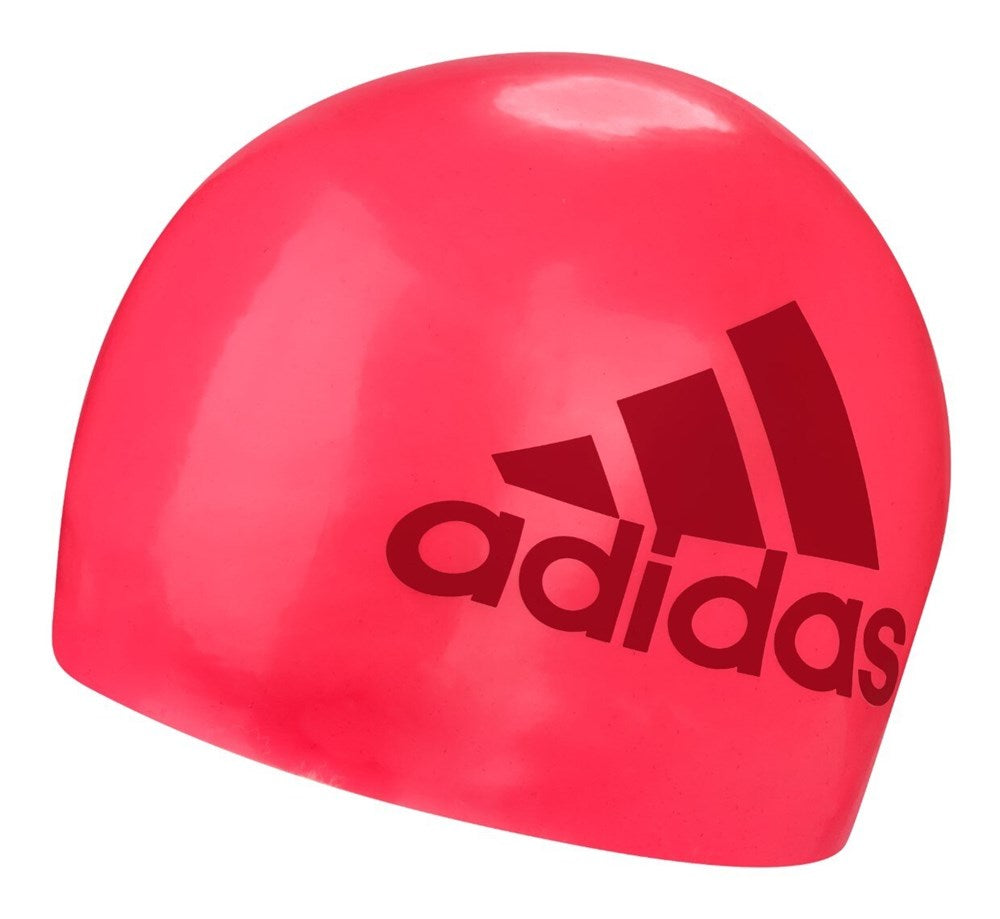 Silicone Graphic Swim Cap Red