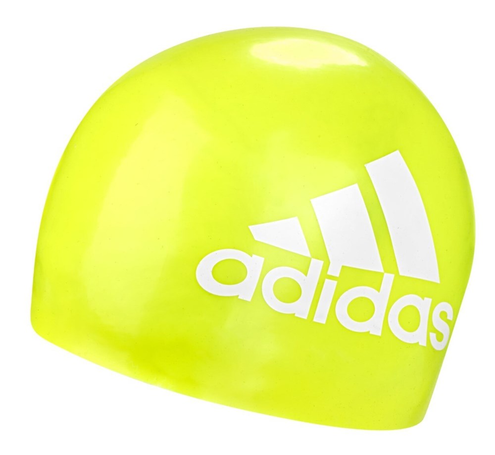 Silicone Graphic Swim Cap Yellow