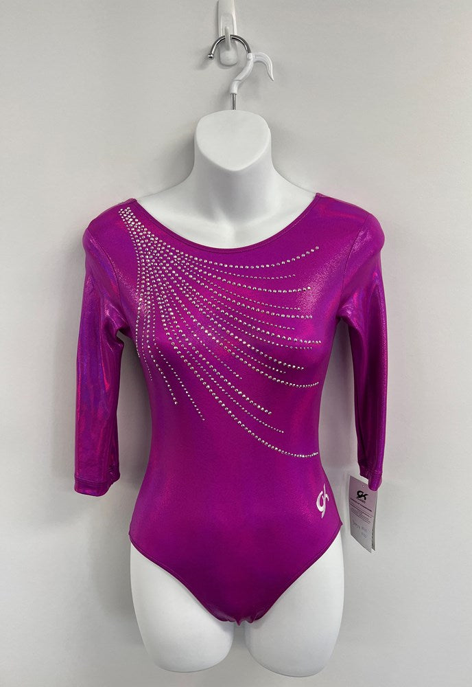 Scoop Neck 3/4 Sleeve Mystique Competition Leotard