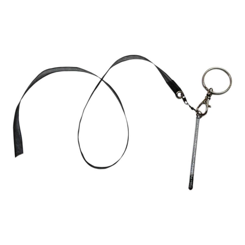 Stick and ribbon keychain