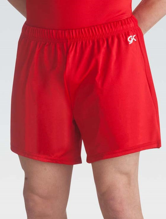 Men's Nylon/Spandex Long Shorts Red