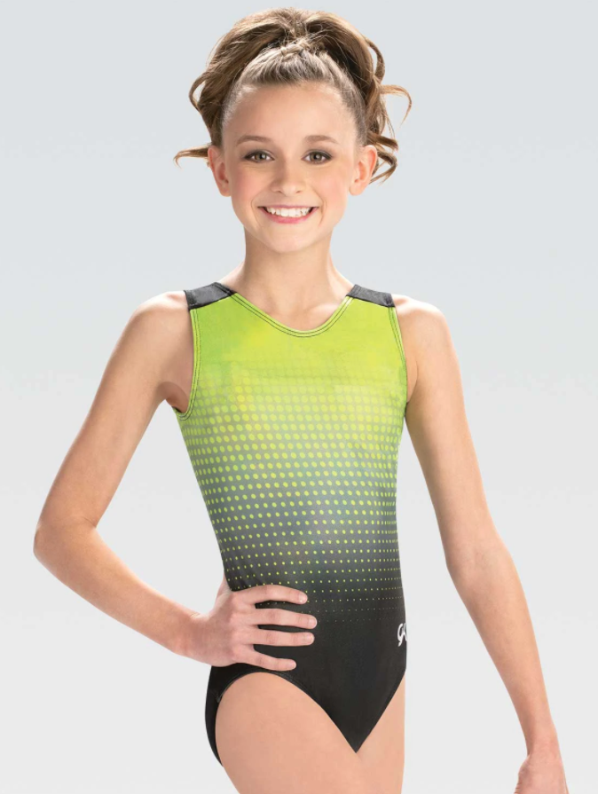 Branded V-Neck Workout Leotard
