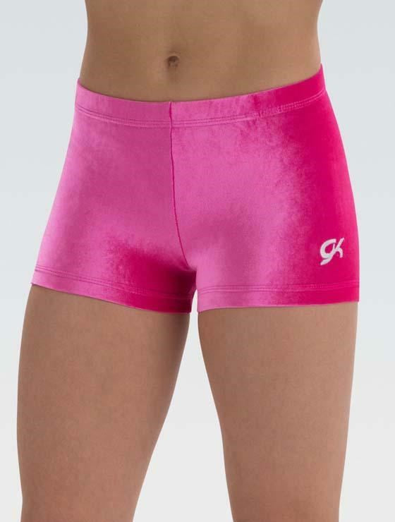 Velvet Micro Mini Workout Shorts Blue
