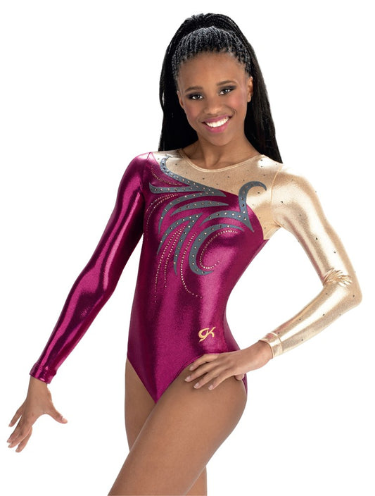 Abstract Floral Competition Leotard