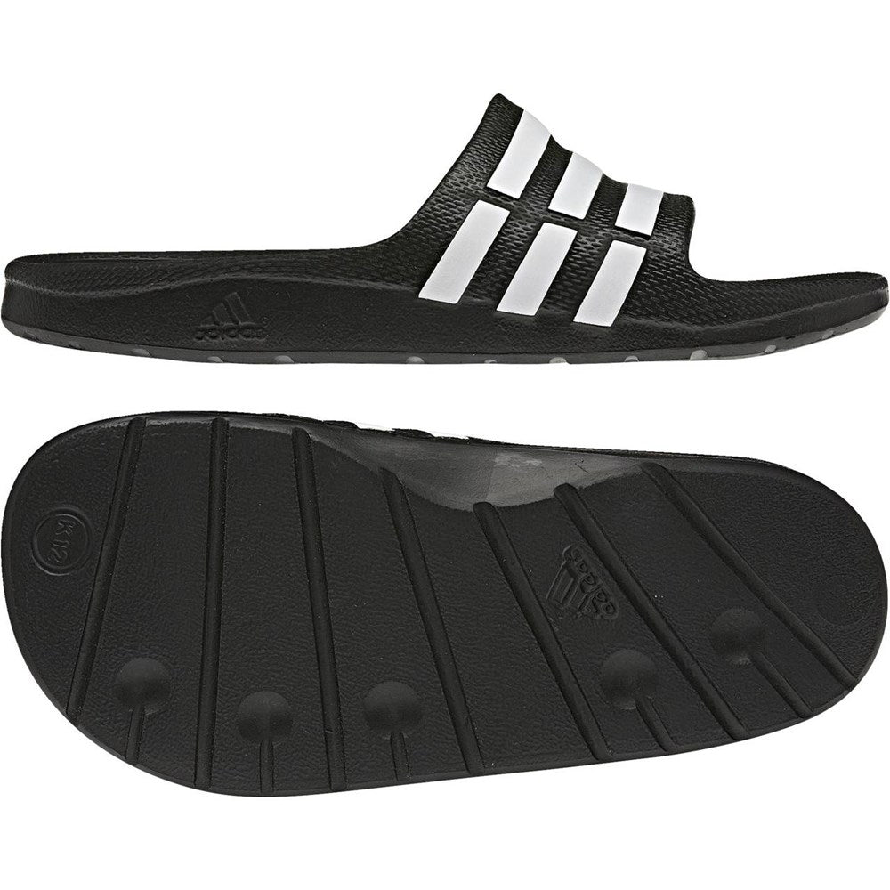 Kids Duramo Slides (Black/White)