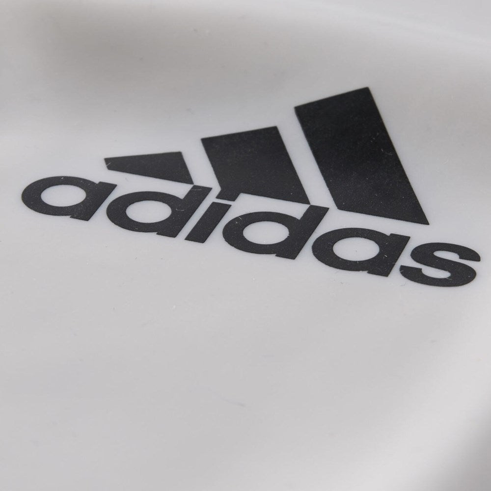 Silicone 3-Stripes Swim Cap White