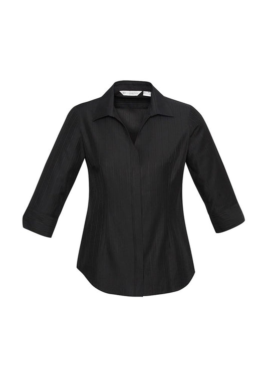 Womens Preston 3/4 Sleeve Shirt Black