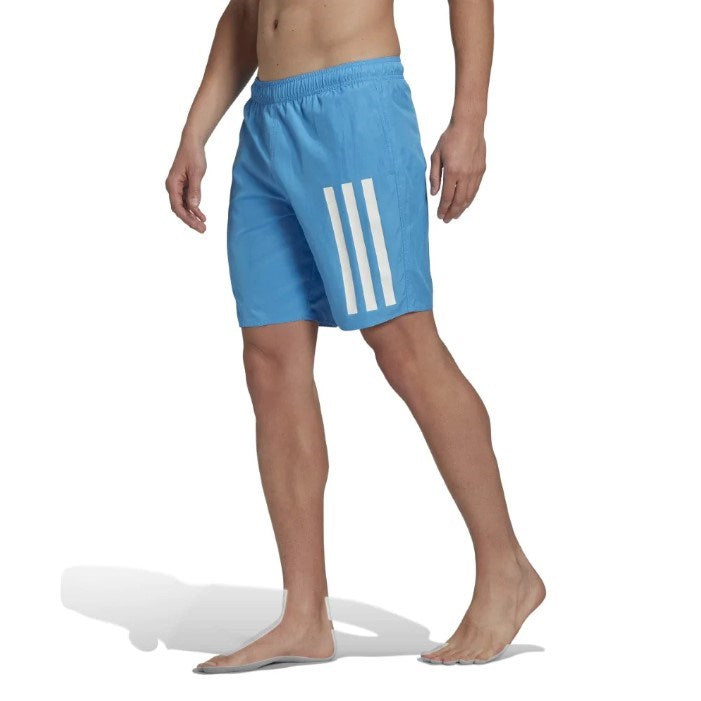adidas classic length logo swim shorts