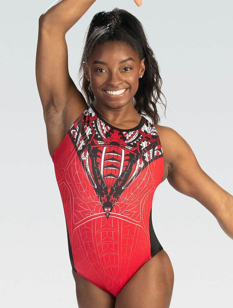 Simone Biles Collection Red Fairytale Racerback Leotard