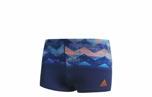 Men's Performance Boxer Print dark blue/ hi-res orange