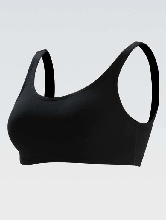 Cotton/Spandex Scoop Back Sports Bra