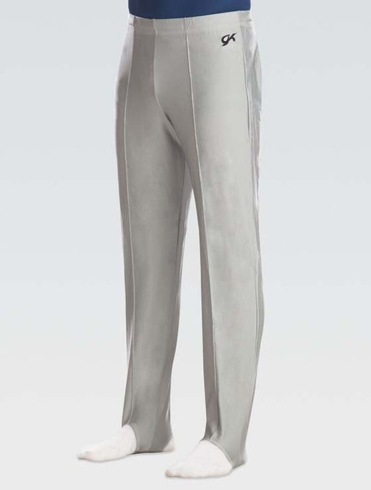 Men's Nylon/Spandex Gymnastics Pants Aluminum