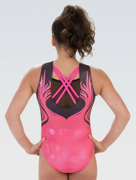 Pink Flame Tank Leotard