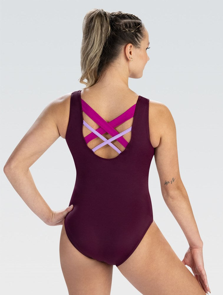 Determined Dream Tank Leotard Burgundy