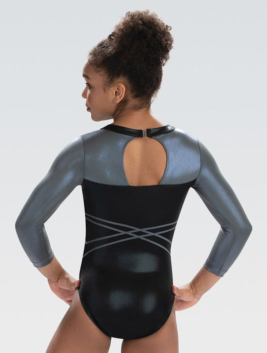 Black Elegance Long Sleeve Competition Leotard