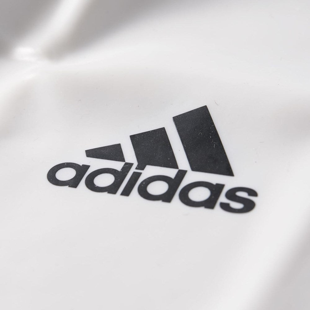 Silicone 3-Stripes Swim Cap White