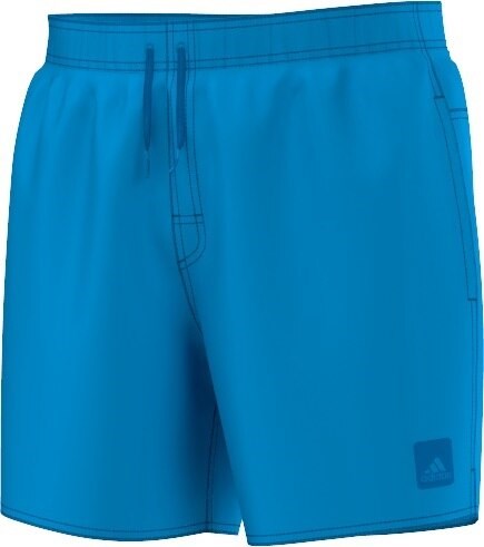 Short Leg Solid Water Short Blue