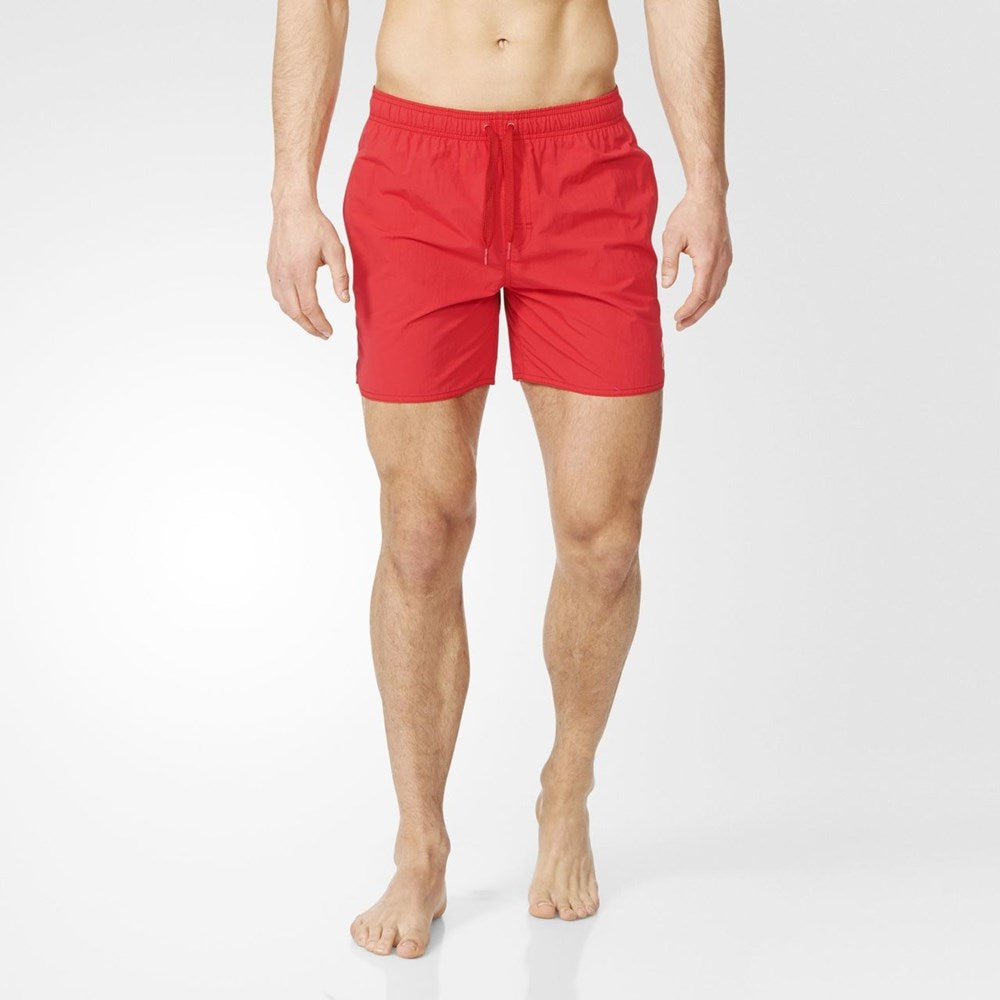 Short Leg Solid Water Short Red