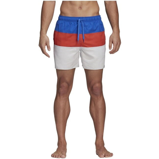 adidas Colour Block Swim Shorts (Blue/Amber/White)