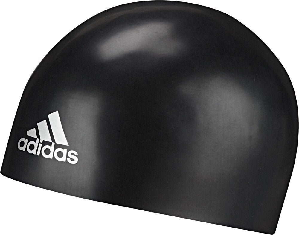 adidas 3D Silicone Swim Cap (Black)