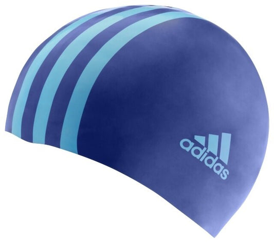 Silicone 3-Stripes Swim Cap