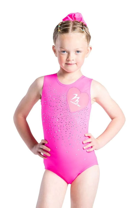 Bursting With Love Sleeveless Leotard - Pink