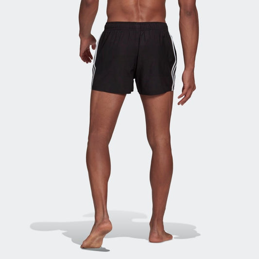 adidas Classic 3 Stripes Swim Shorts (Black)