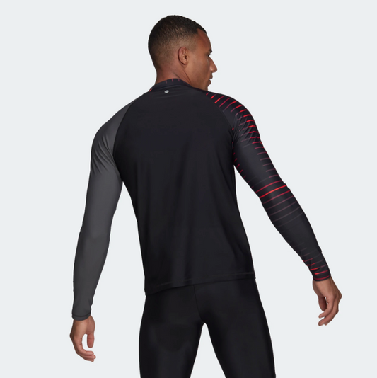 adidas Men's Rash Guard (Black/Grey Six)