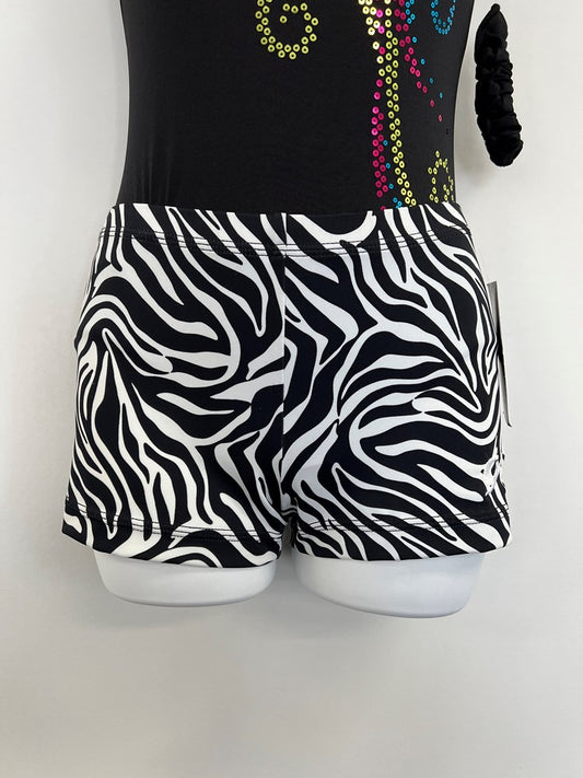 ZEBRA STRIPE SHORTS