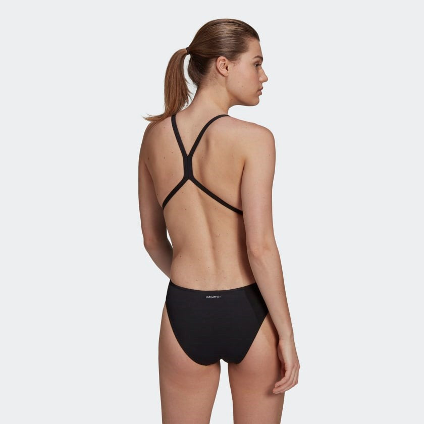 adidas Logo Swimsuit Black