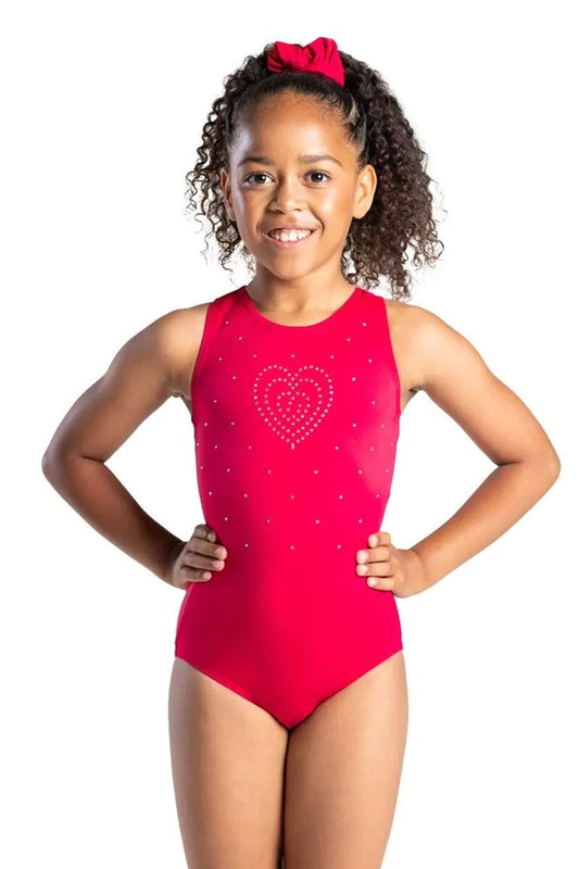 Lots of Love Sleeveless Leotard - Rubino