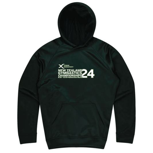 2024 XP New Zealand Gymnastics Championship Hoodie Black
