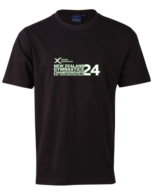 2024 XP New Zealand Gymnastics Championship Shirt Black