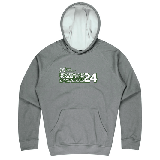 2024 XP New Zealand Gymnastics Championship Hoodie Grey