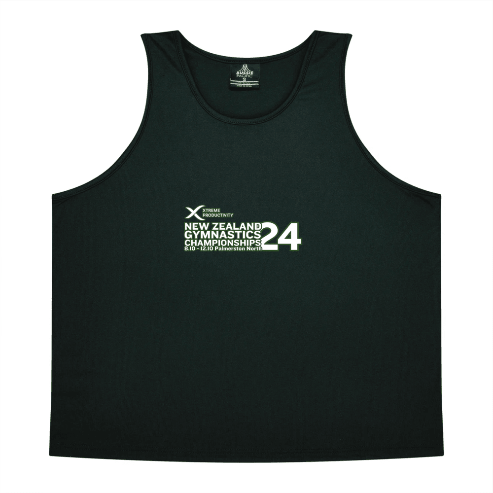 New Zealand Gymnastics Championship Singlet Black