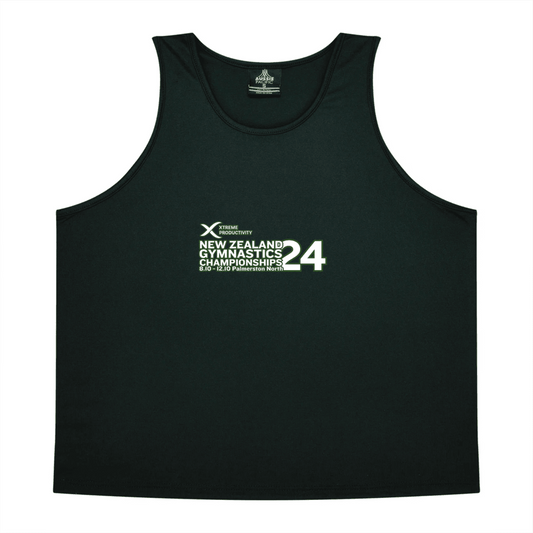 2024 XP New Zealand Gymnastics Championship  Singlet Black