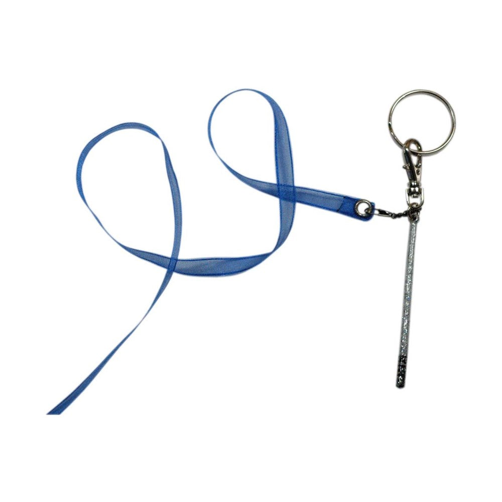 Stick and ribbon keychain