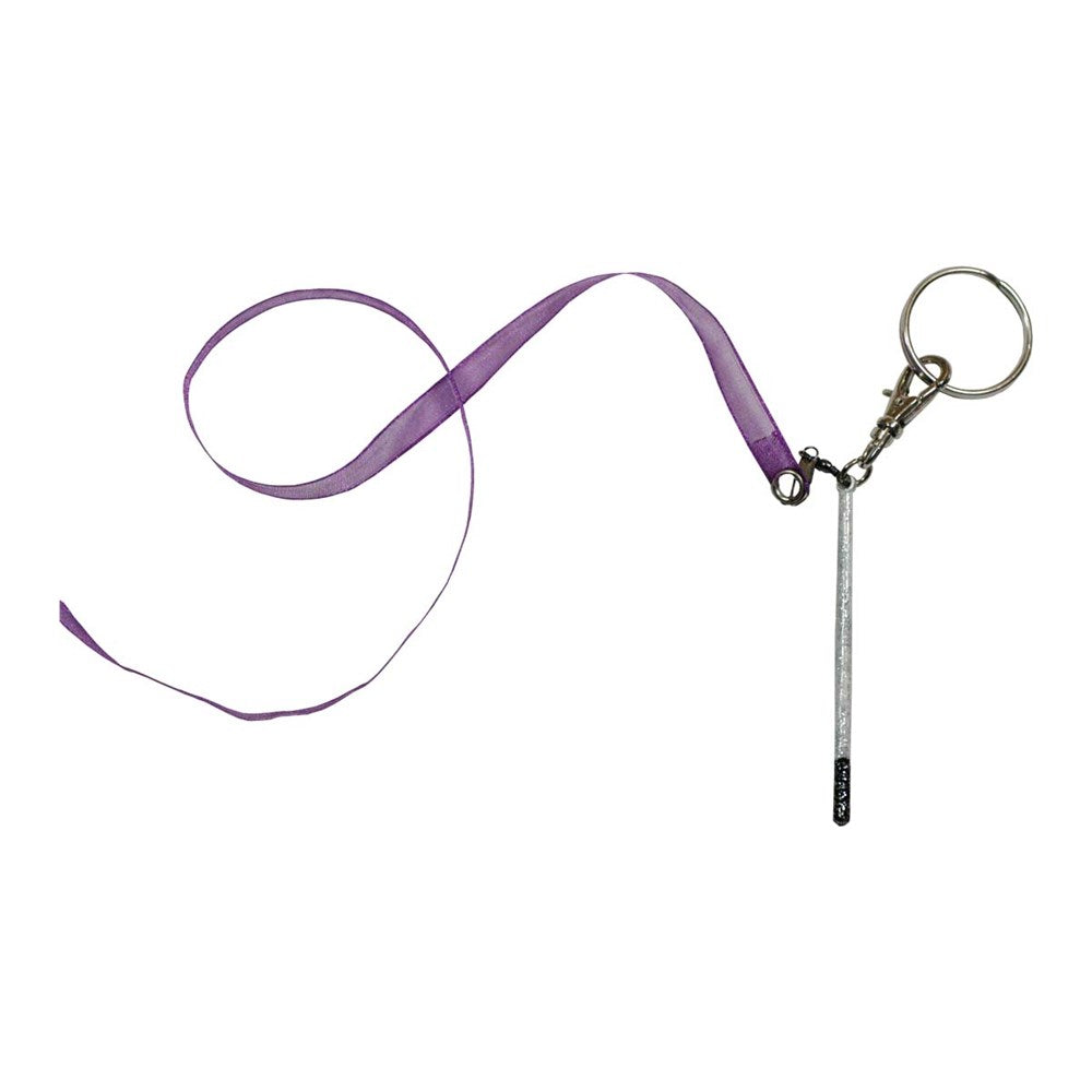 Stick and ribbon keychain