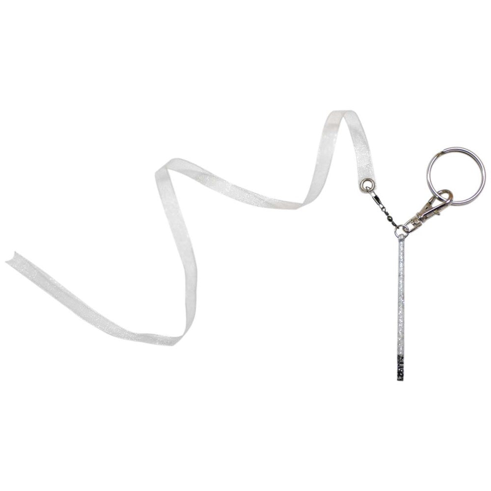 Stick and ribbon keychain