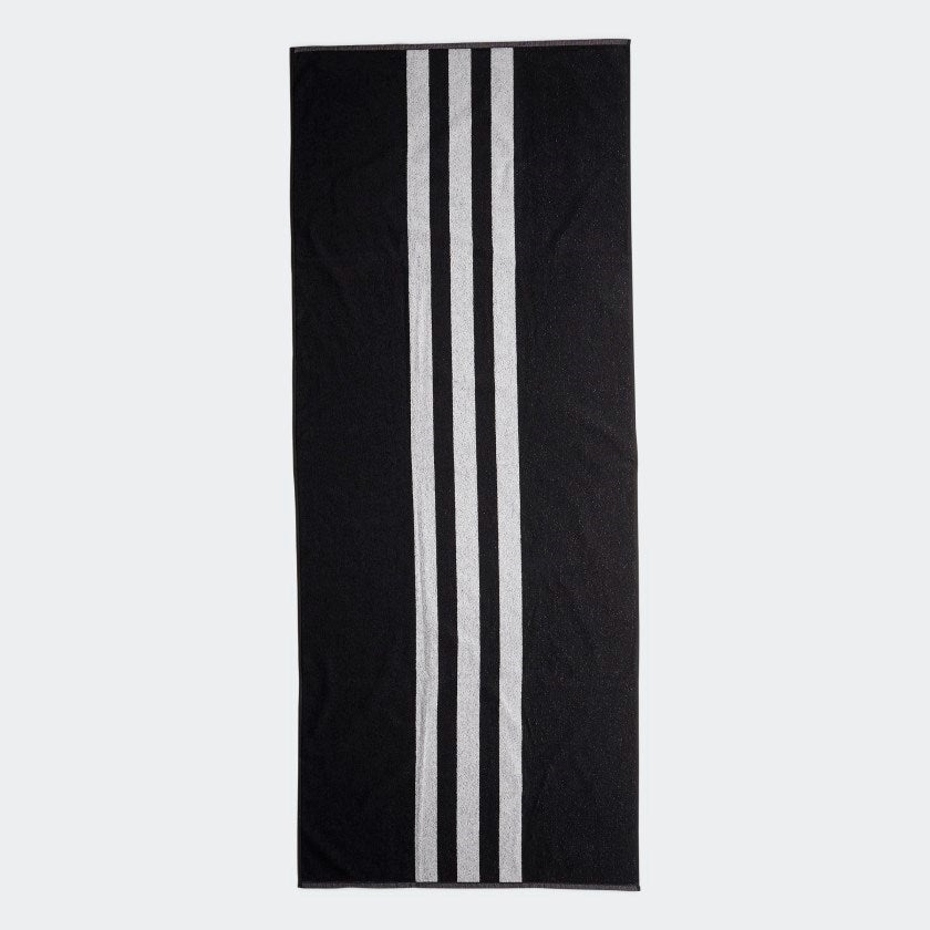 adidas 3-Stripes Large Sauna Black Towel