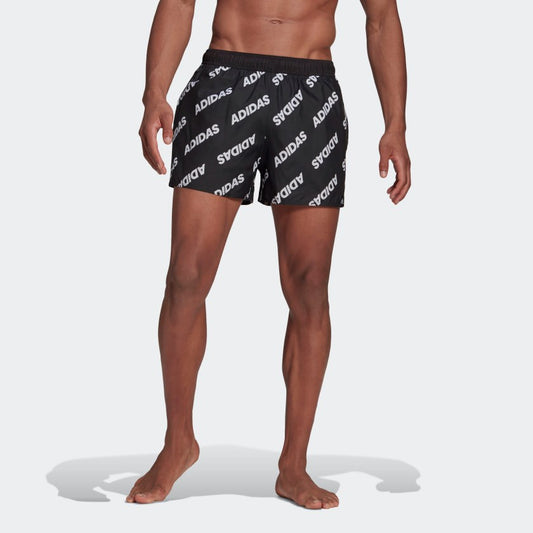 Wording Swim Shorts Black
