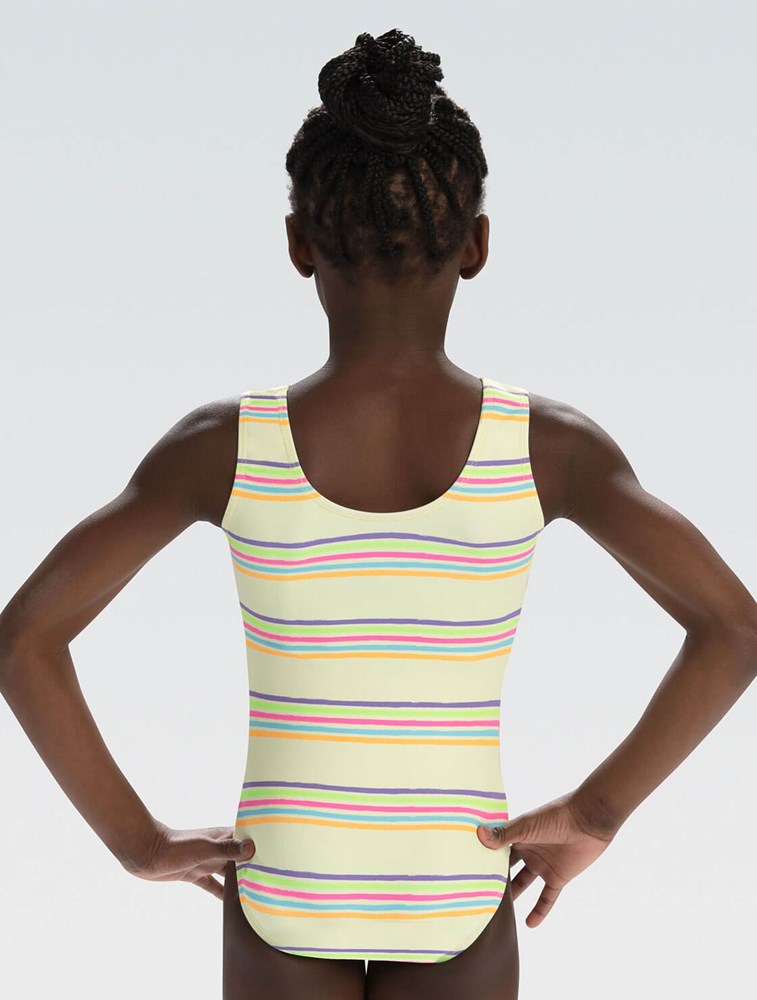 GKids Stripes N' Rainbow Kids Leotard