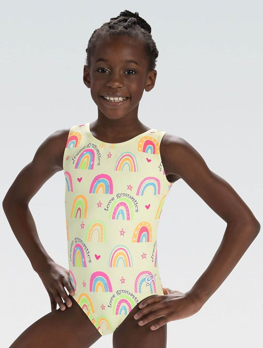 GKids Stripes N' Rainbow Kids Leotard