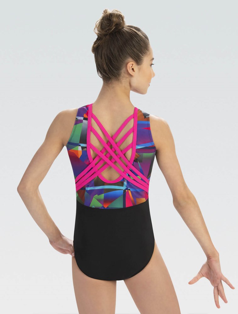 Prismatic Rainbow Workout Leotard