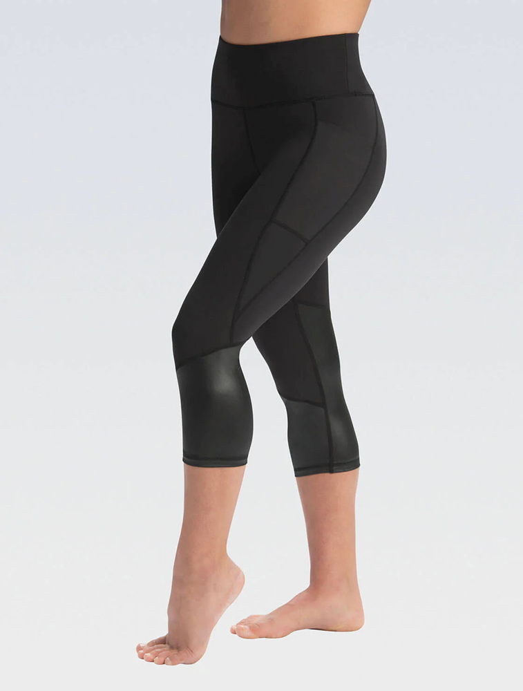 High-Waisted High-Shine Capris