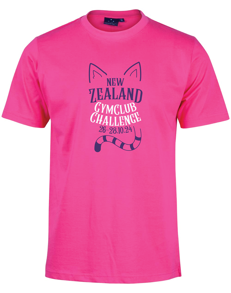 New Zealand Gym Club Challenge Pink T-Shirt