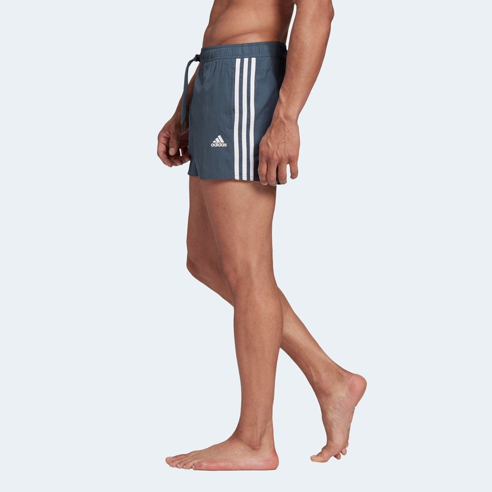 adidas 3 Stripes CLX Swim Shorts (Legacy Blue)