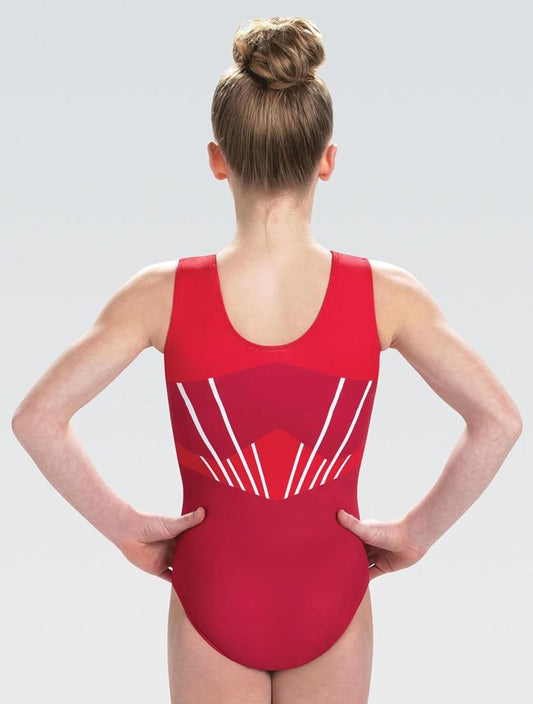 Sparked Tank Leotard Red