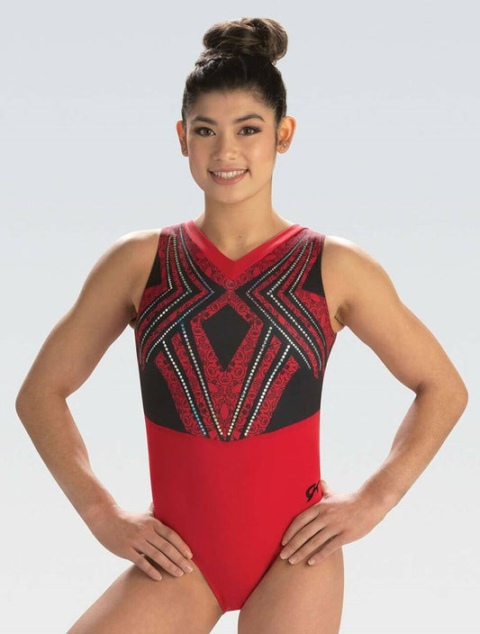 Wonderous Red Tank Leotard